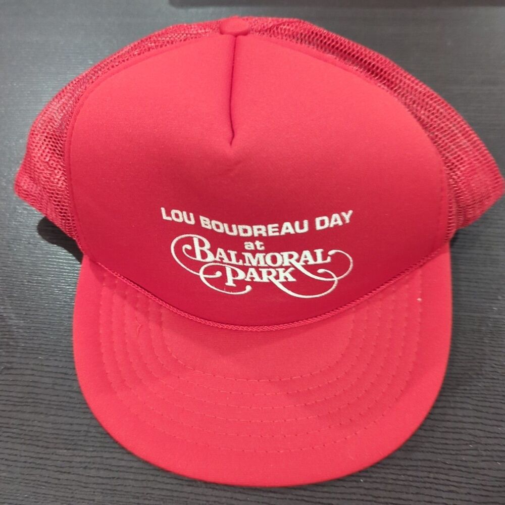 Lou Boudreau Signed Hat From lou Boudreau Day At Balmoral Park